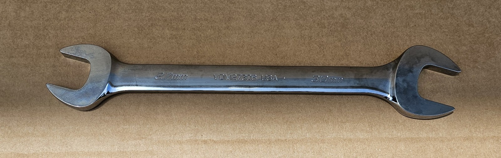 Snap-on Tools VOM2730B 27mm x 30mm Double Open End Metric Combination Wrench NEW