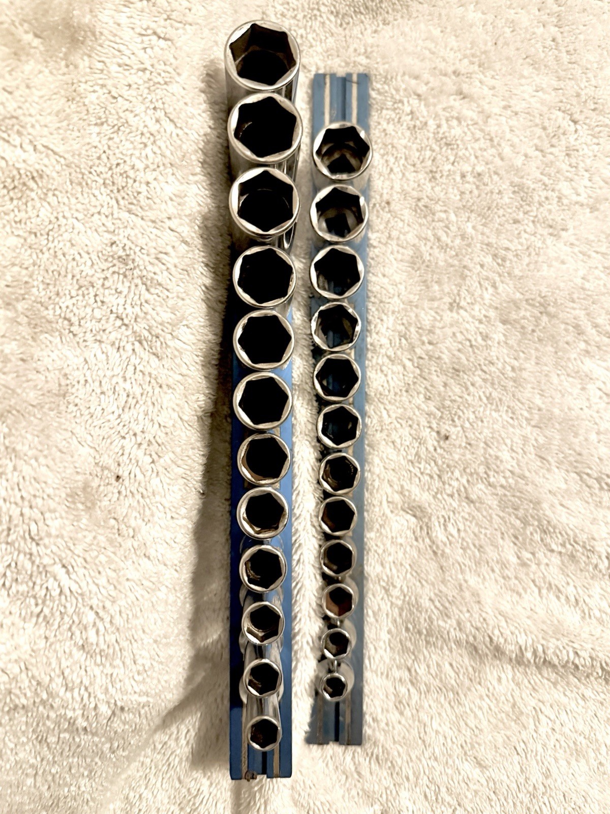 Snap-on 3/8″ Drive Metric Socket Set 8-19mm Shallow FSM Deep SFSM 6 Pt NICE USA