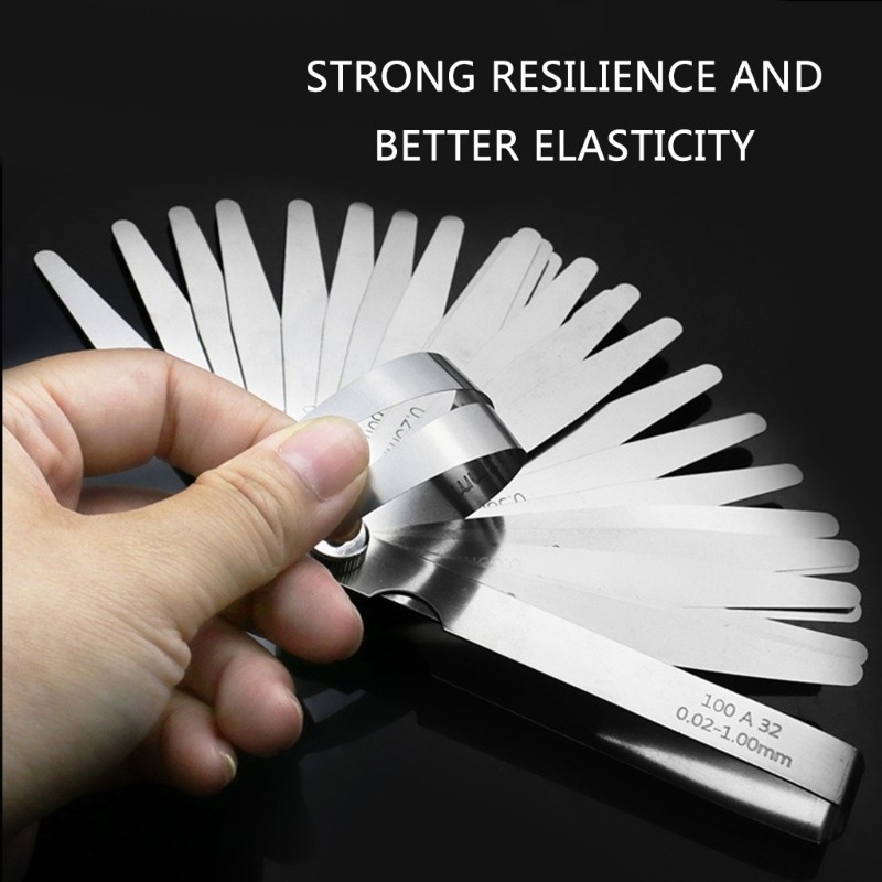 Stainless Steel Feelers Gauges Set Measuring Tool for Engineering Woodworking