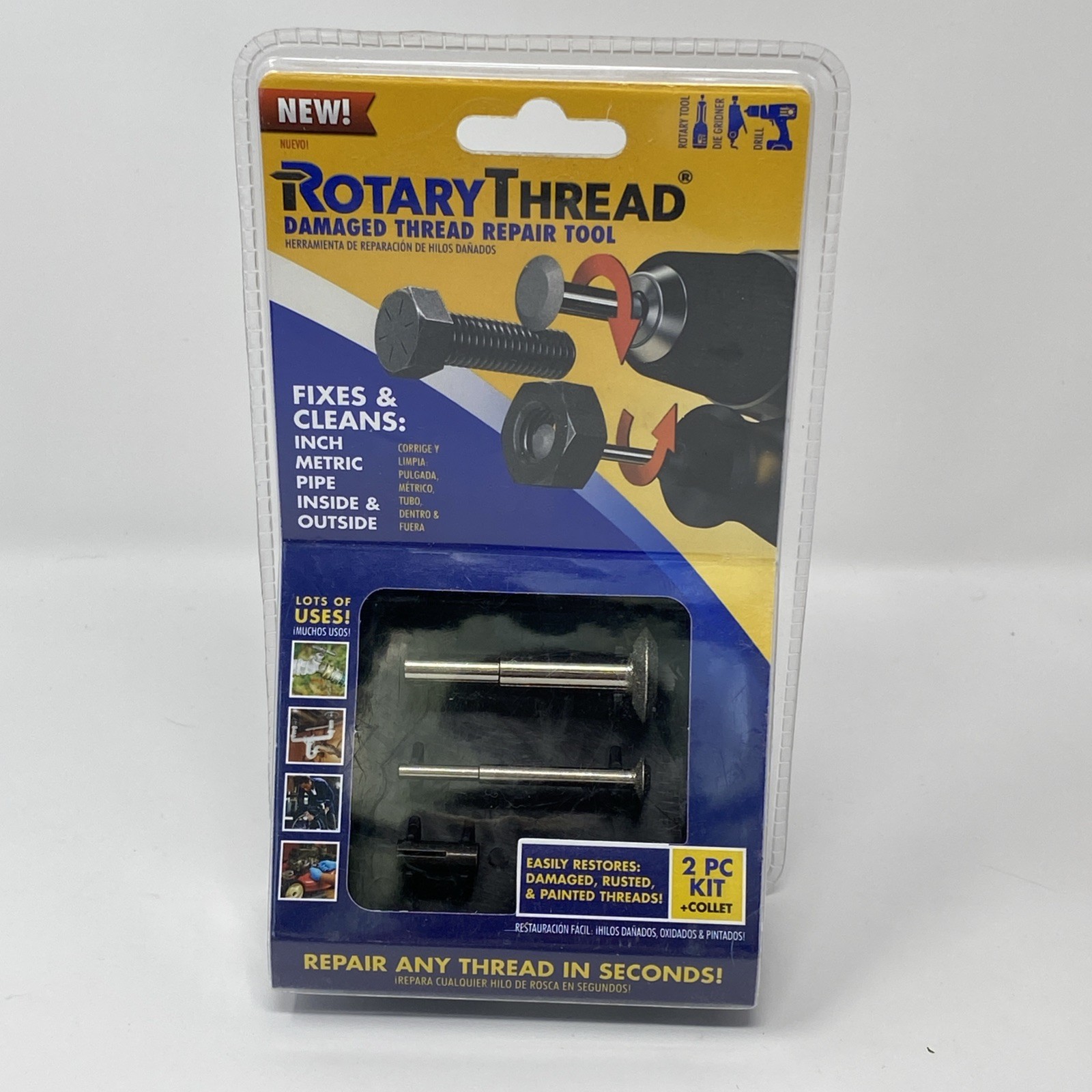 ROTARY THREAD Damaged Thread Repair Tool – Chase, Restore, Repair, and Clean