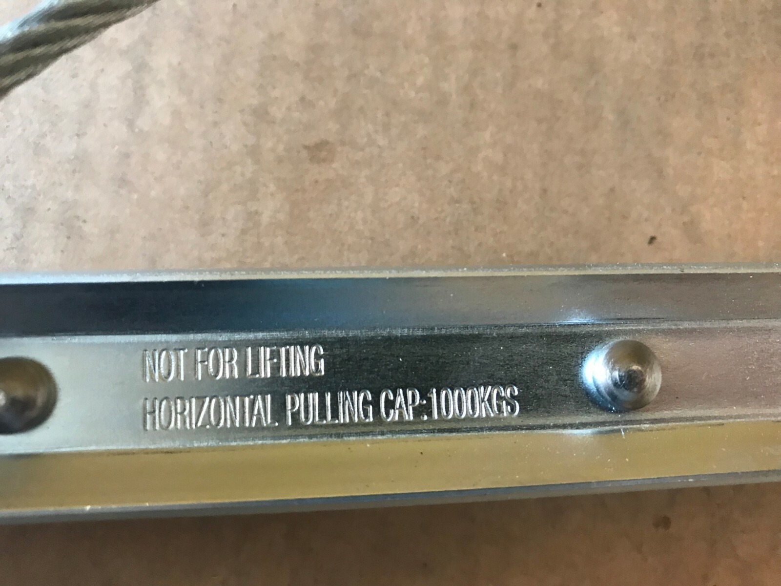1 TONN HAND POWER PULLER HOIST HP-111 HAND RATCHET WINCH CABLE