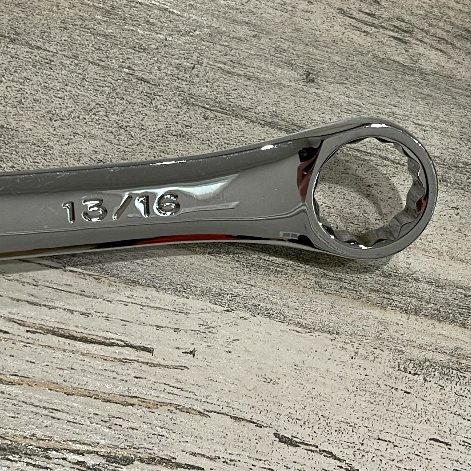 SK Hand Tools 88226 13/16” 12pt SuperKrome Combination Wrench USA Made 10″ Long