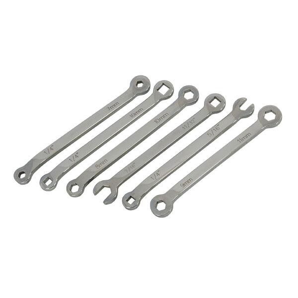 6 Piece Brake Spanner Tool Set – square and hex – METRIC AND IMPERIAL CT2112