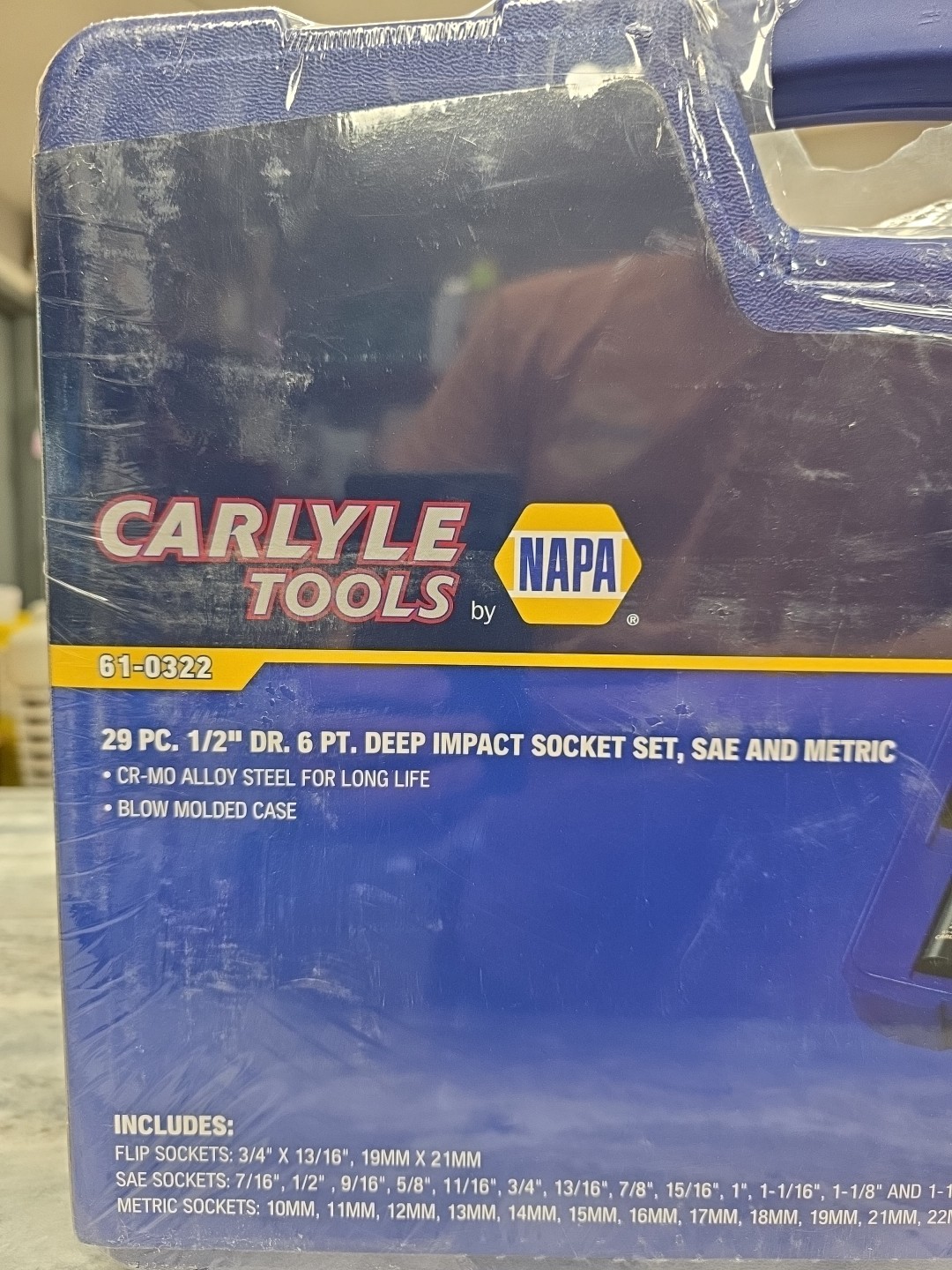 Carlyle Socket Set 29 Pc. 1/2″ Dr. 6 Pt. Deep Impact Socket Set SAE BRAND NEW!