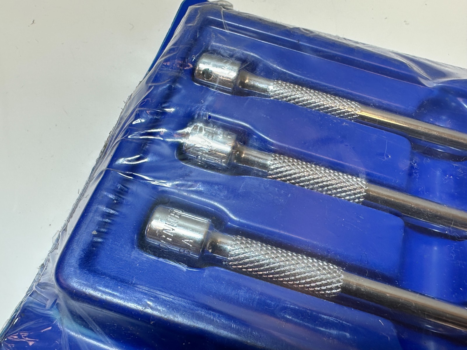 NEW Cornwell Tools USA Made E05ST 5pc 1/4” Drive Chrome Knurled Extension Set