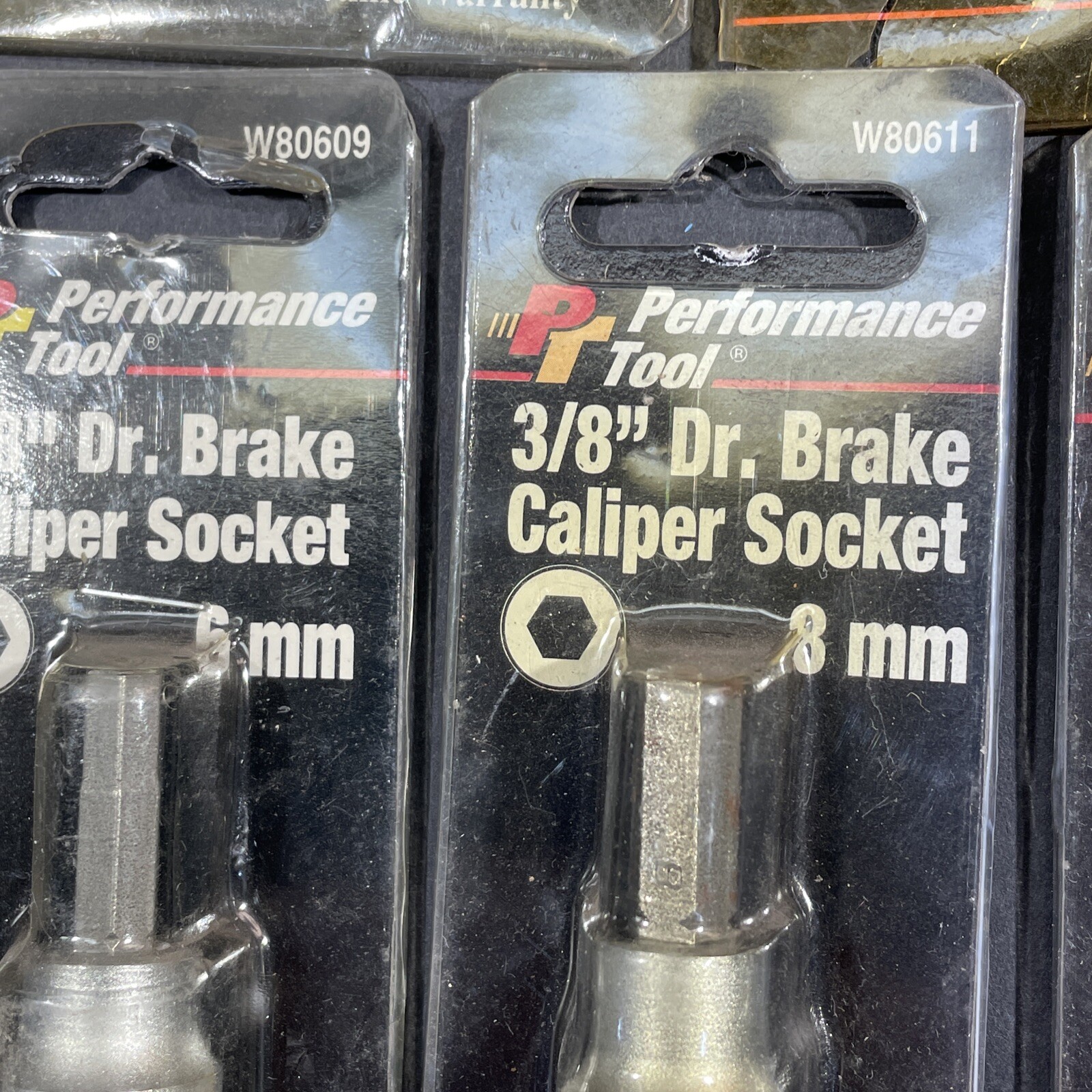 8- Performance Tools Brake Specially Tools, Caliper Sockets, Recessed Star, T50+