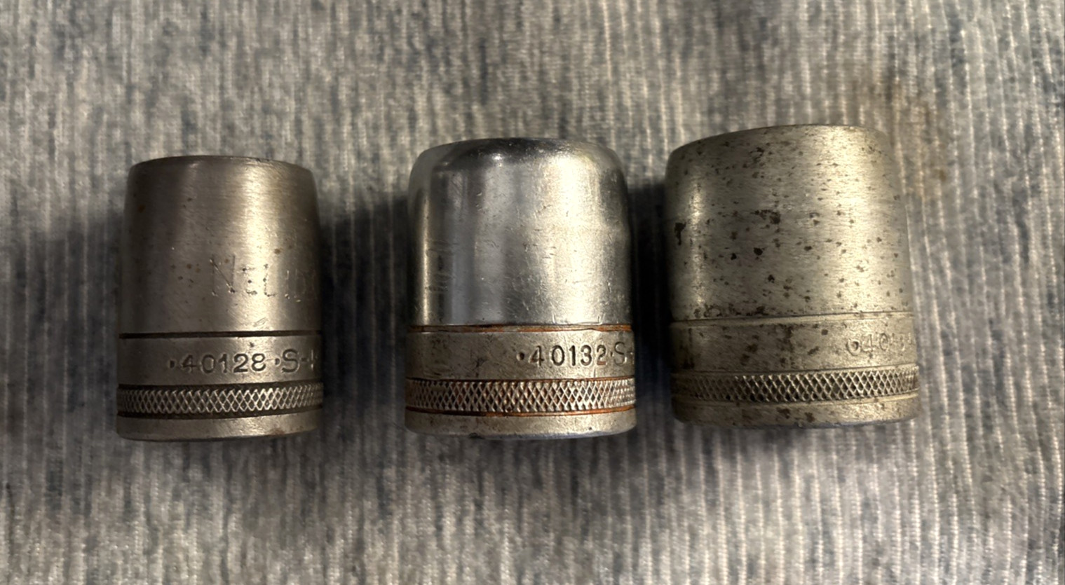 Vintage Knurled S-K (SK) Socket Lot – 1/2 Drive SAE 10 PCs – 7/16” to 1 1/16”