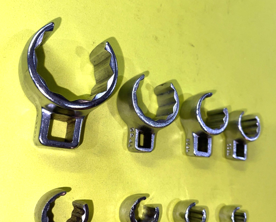 BONNEY TOOLS VINTAGE 12 PIECE MULTI DRIVE VARIOUS TYPES OF CROWFOOT WRENCHES