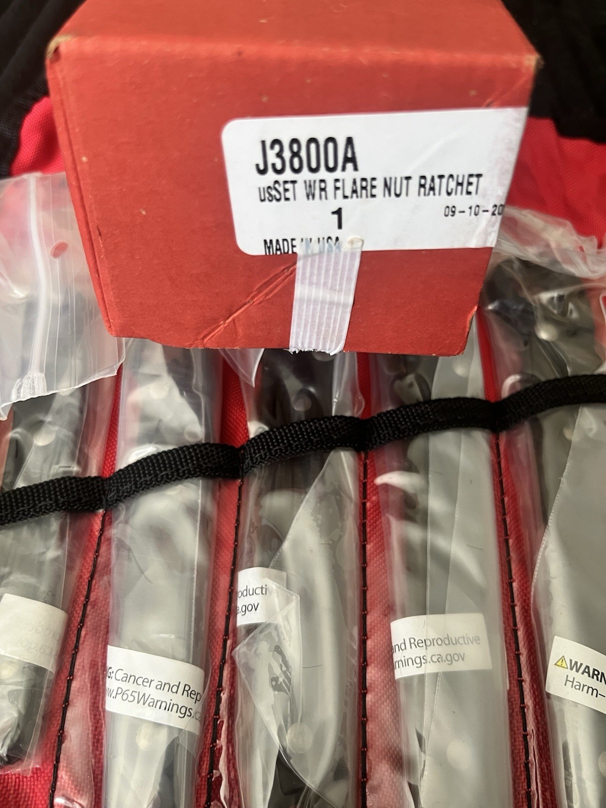 Proto J3800A 7-Piece Ratcheting Flare Nut Wrench Set. Made In USA
