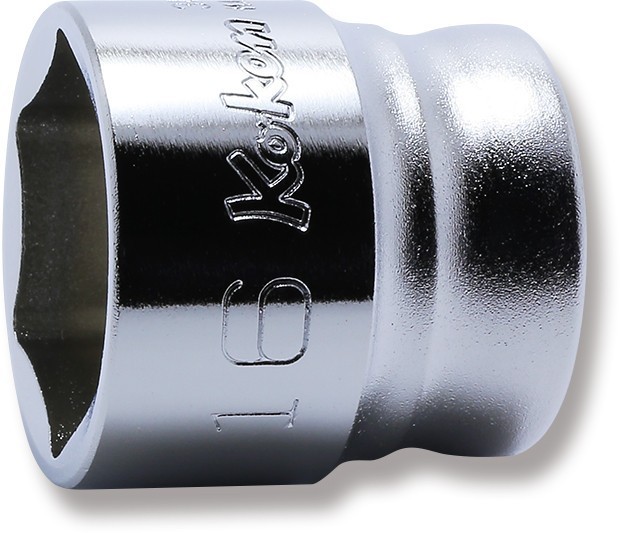 KOKEN 3400MZ-16 3/8 Sq. Dr. Socket 16mm 6 point Length 21mm Z-series
