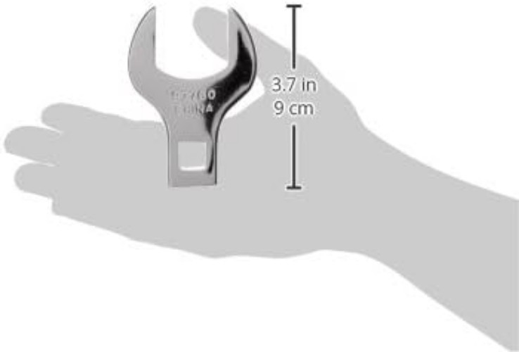 Durable Polished Alloy Steel 1-3/8″ Jumbo Crowfoot Wrench – Fixed Head Style
