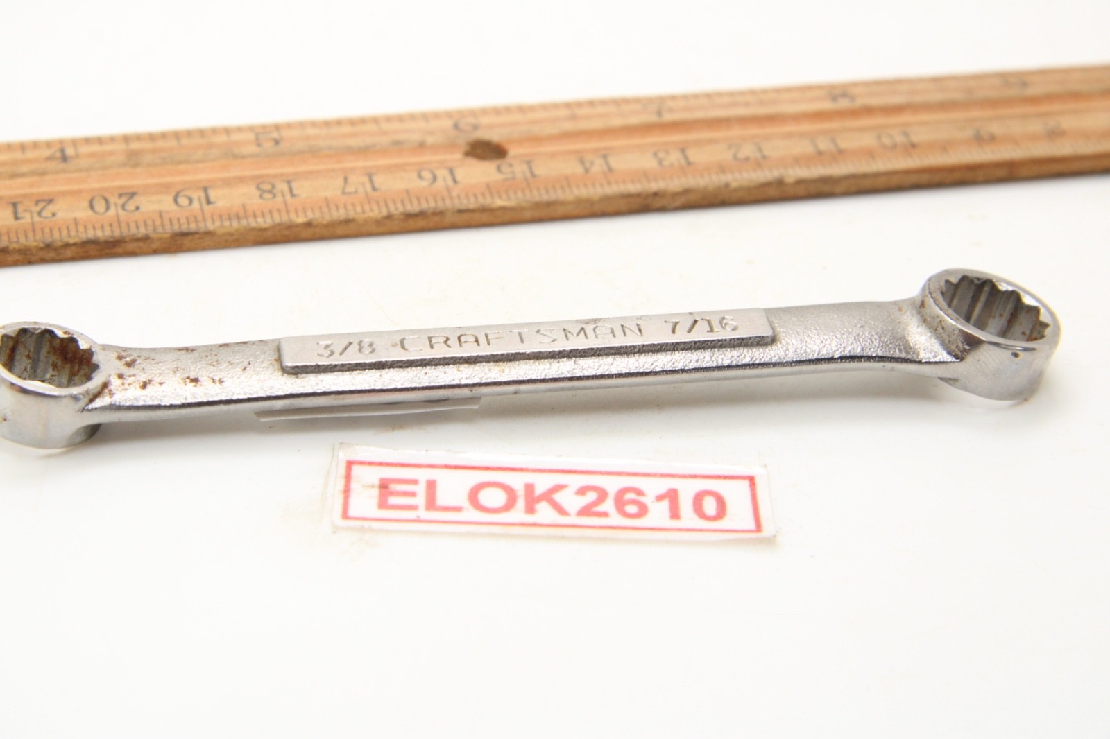 Craftsman VV-43866 3/8″ x 7/16″ 12 Point SAE Box End Wrench 4-3/8″ USA