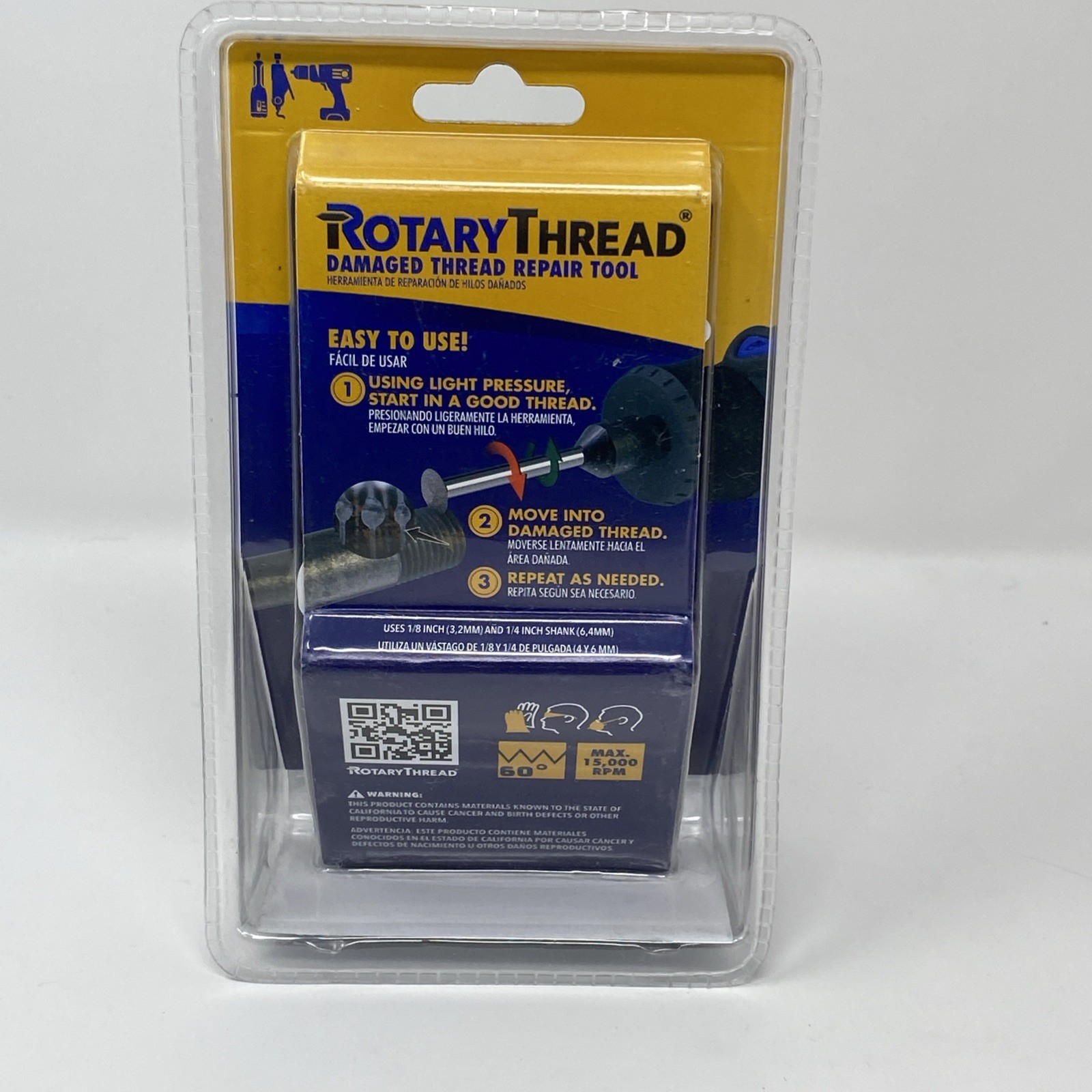 ROTARY THREAD Damaged Thread Repair Tool – Chase, Restore, Repair, and Clean