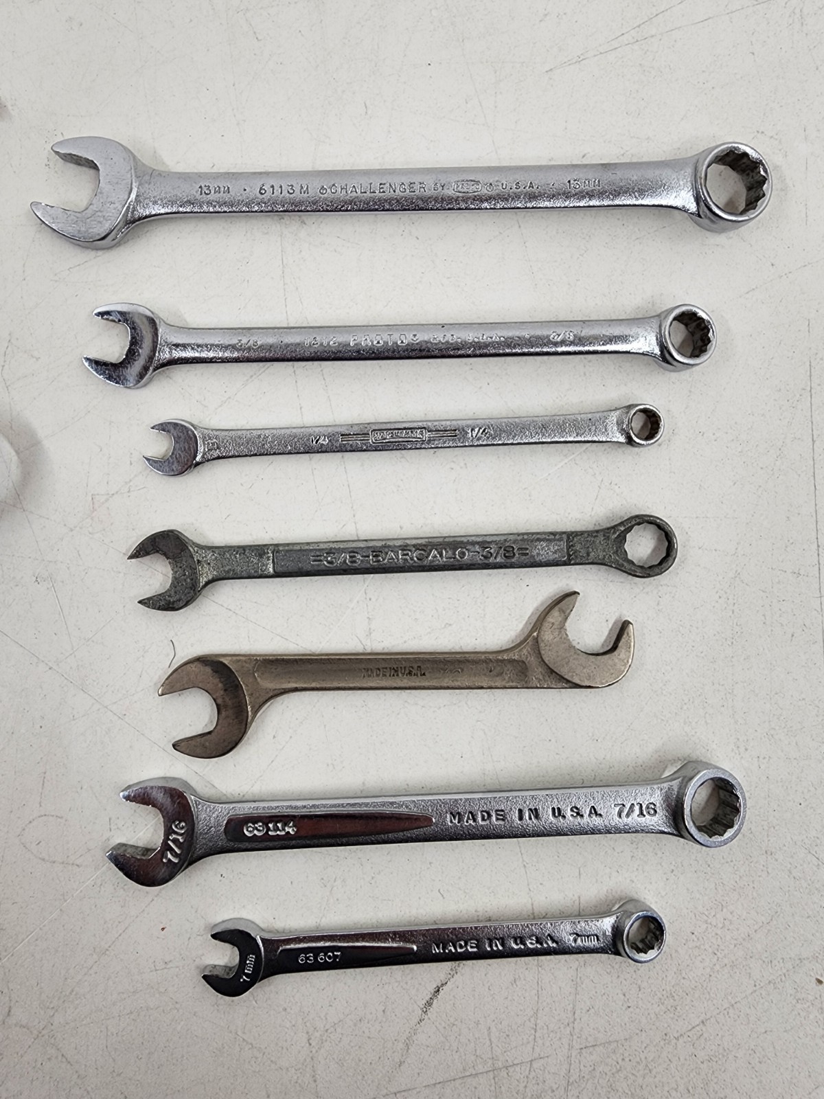 USA Made Wrenches Various Brands And Sizes Metric Standard Lot Of 13