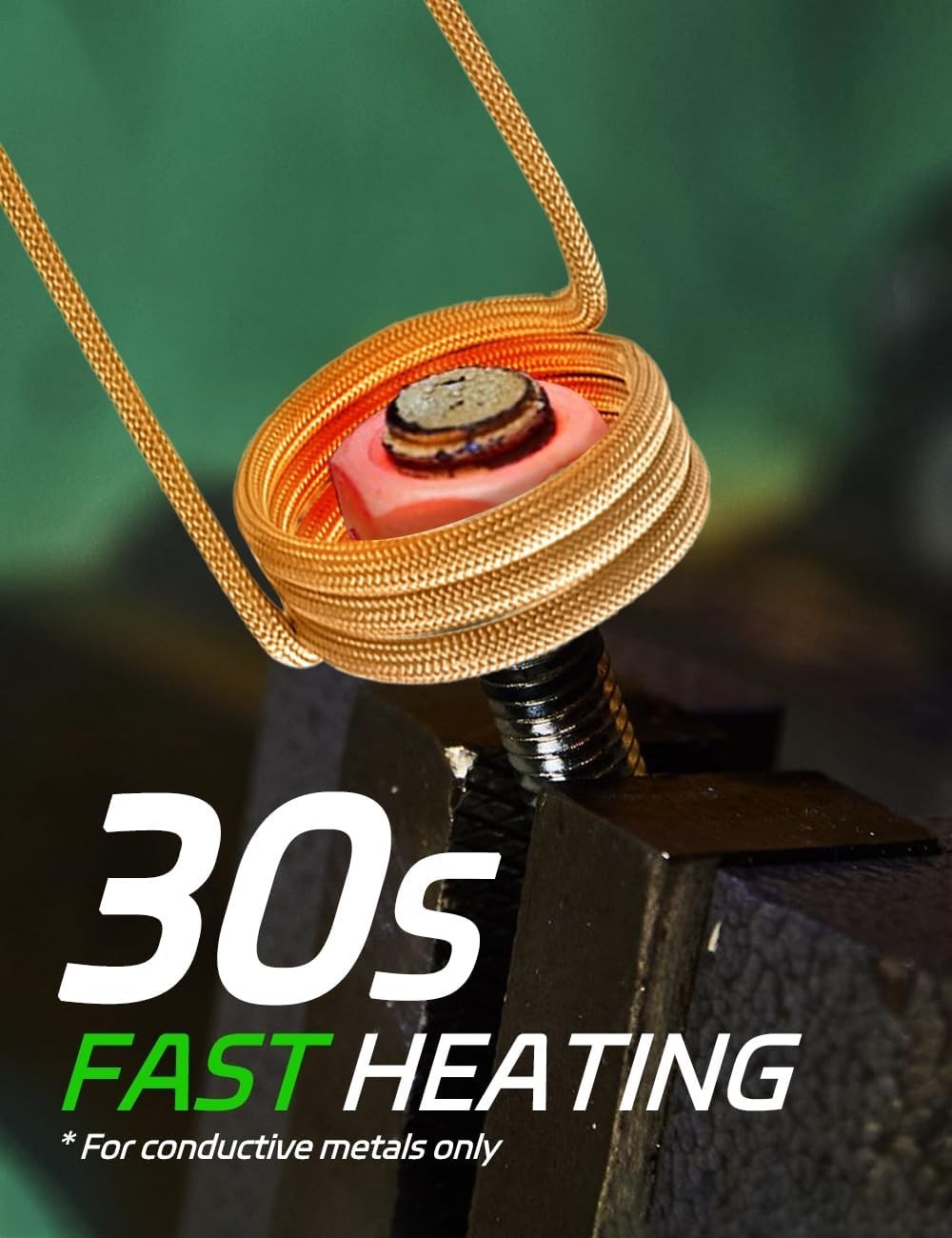 Powerful 1200W Induction Heater with LED Light – Ideal for Automotive Repairs