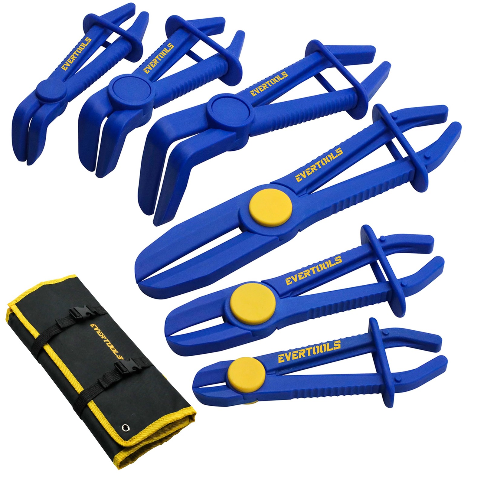 Juego Pinzas Mangueras 6pz Radiador Frenos Combustible Pinch Off Pliers Tool Kit
