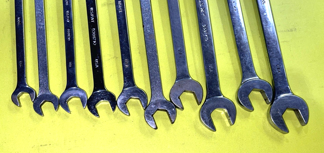 MAC TOOLS 10 PIECE METRIC COMBINATION WRENCH SET 12-POINT