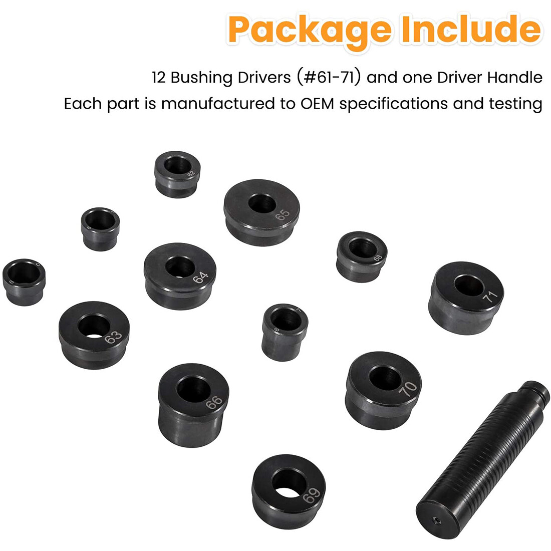 13Pcs/set T-0220-700R4 Bushing Driver Tools Kit for GM 700-R4 4L60 4L65E 4L60E