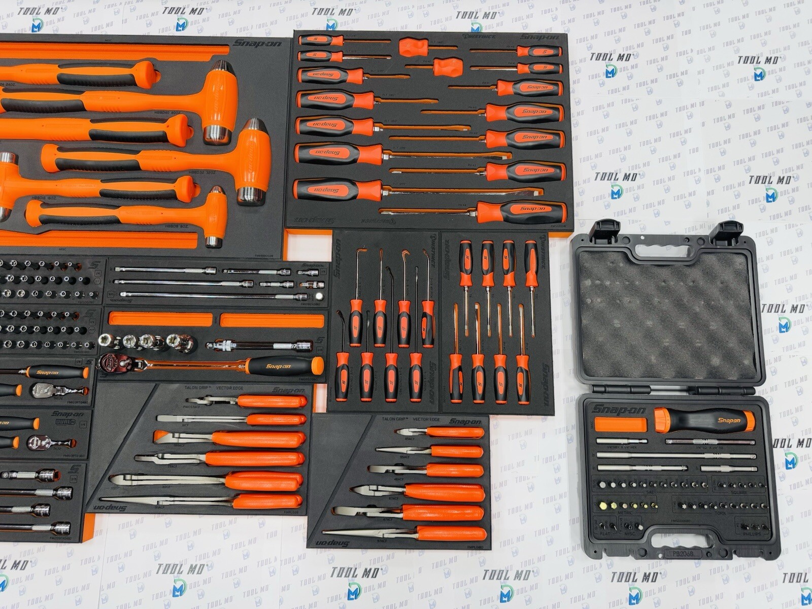 Snap-on Tools USA NEW 334pc ORANGE Master General Service Foam Set 2101GSS01FO