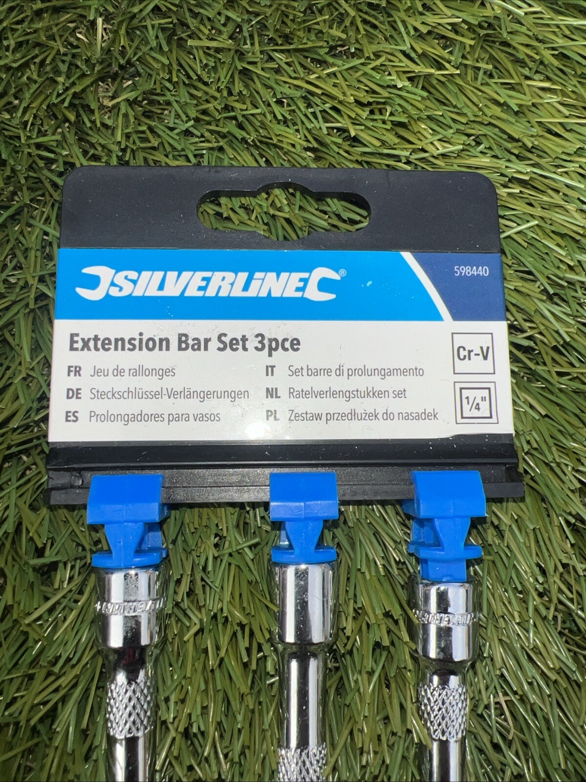Silverline 1/4″ Extension Bar Set 3pce 598440