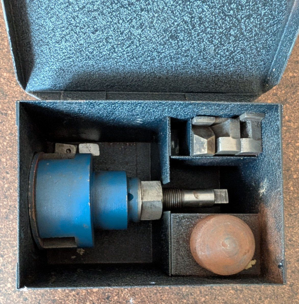 Vintage Cylinder Ridge Reamer With Original Tin Box