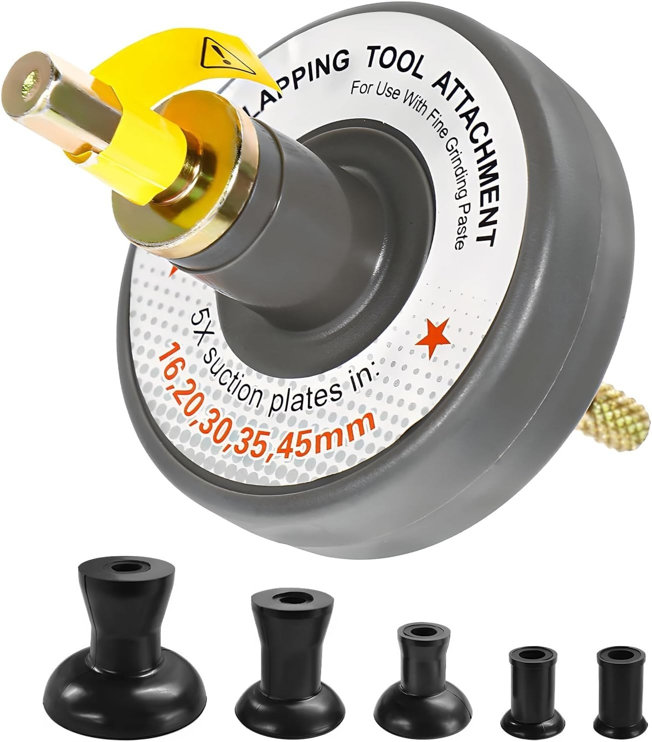 Valve Lapping Tool Kit Valve Lapping Tool & Compound Kit with 5 Suction Plate…