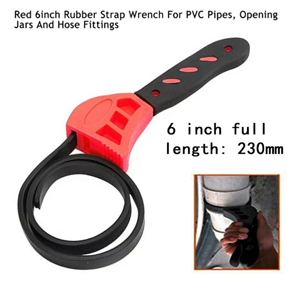 Bottle Opener Repair Tool Wrench Tool Adjustable Rubber Strap Hand Tools