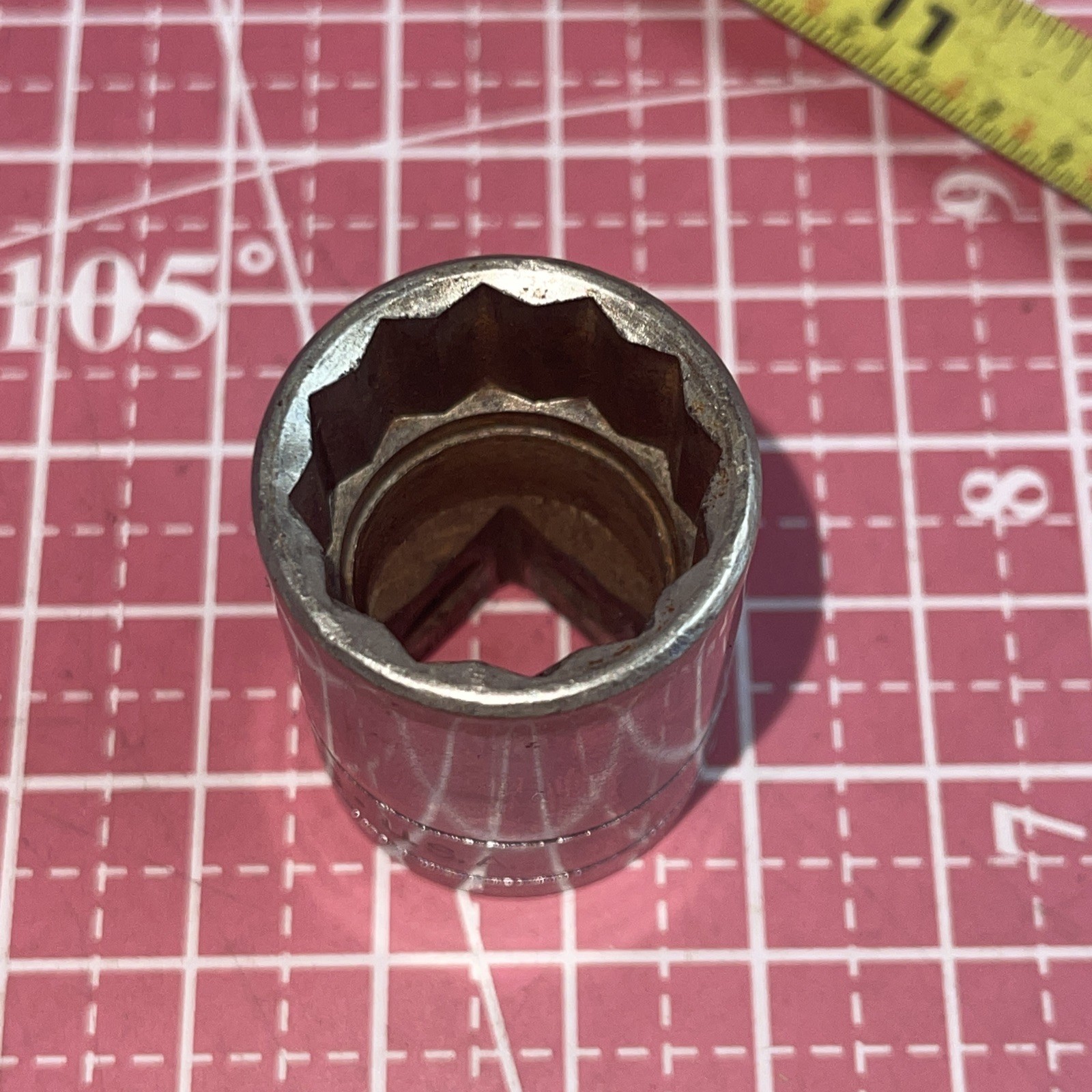S-K USA 40126 13/16 In SAE 1/2” Drive 12 Point Socket Vintage SK 13/16” 1/2