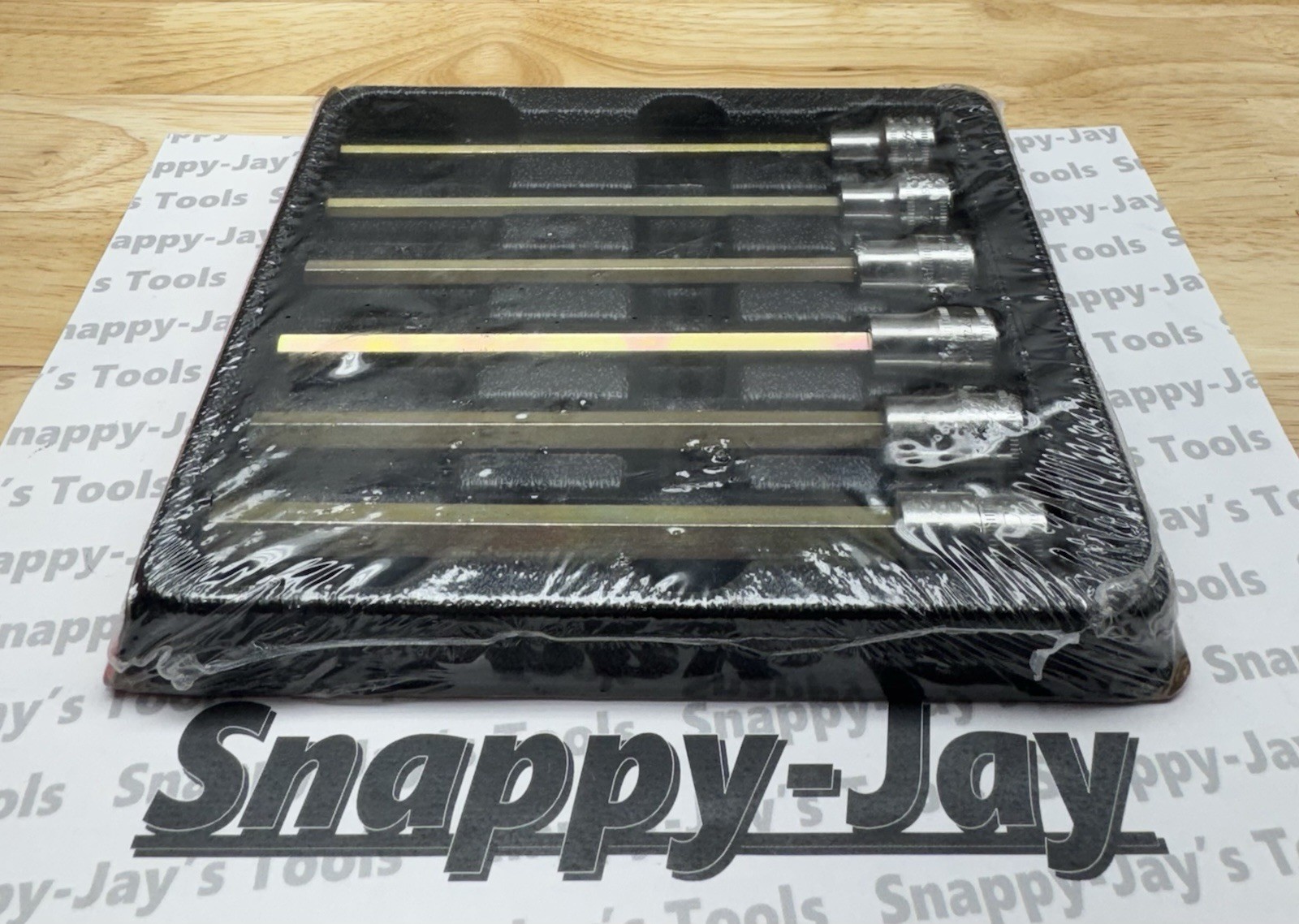 Snap-On Tools USA NEW 6pc 3/8″ Drive METRIC Long Hex Bit Socket Set 206EFAML