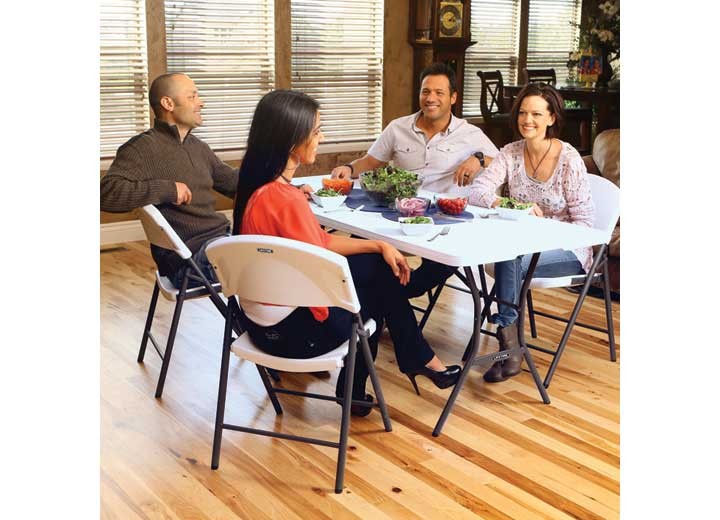 Lifetime 42810G 2810 Light Commercial Folding Chair – White Granite