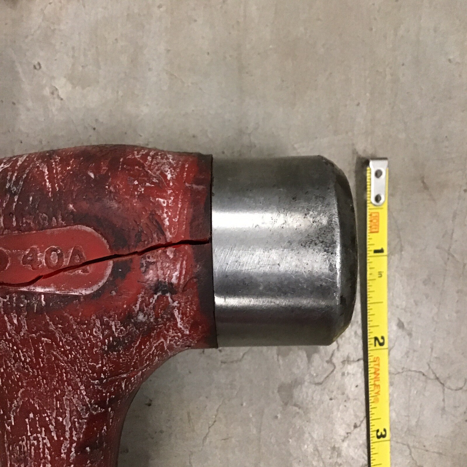 40 oz Ball Peen Dead Blow Hammer (Red) Blue Point BPD40A
