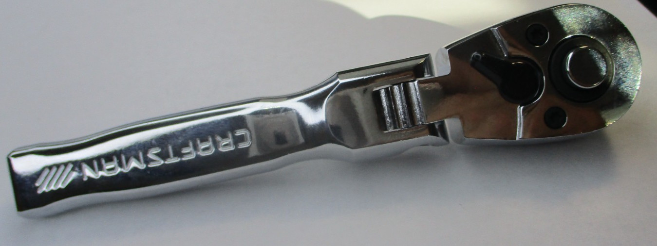Craftsman CMMT99425 3/8″ Drive Stubby Flex Head Quick Release Ratchet New