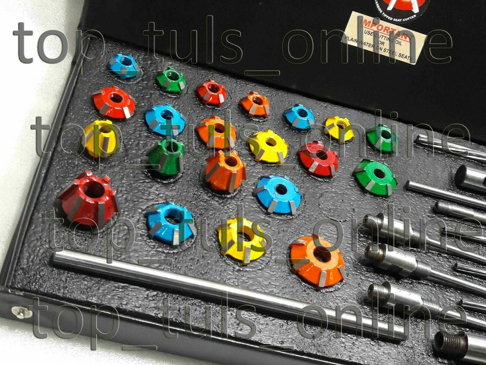 KTM,HONDA,KAWASAKI,SUZUKI JAPAN BIKES VALVE RE SEATING TOOL KIT CARBIDE HEADS