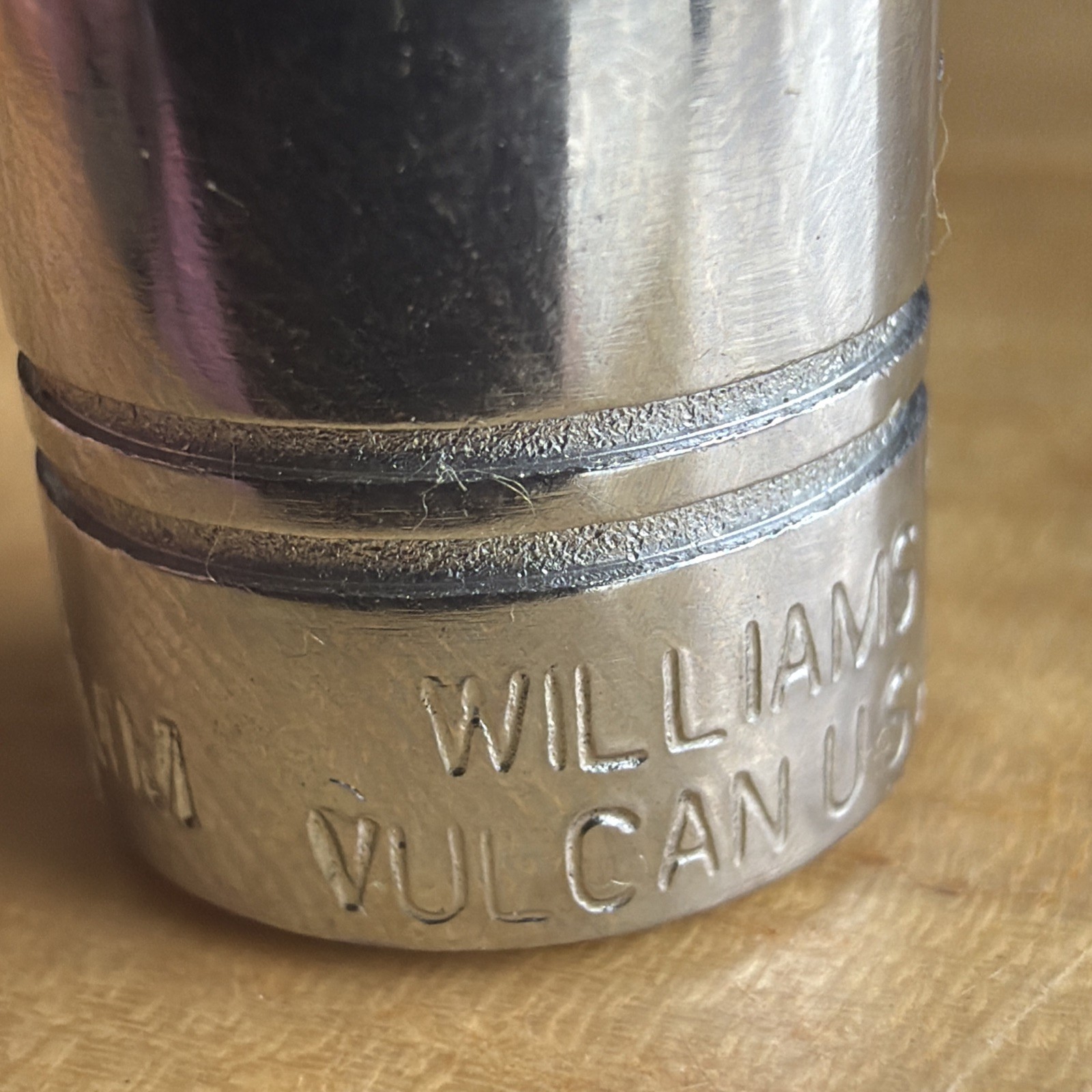 Vulcan x Williams Tools 10mm Shallow Socket 1/4″ Drive 6 Point MM-610 Vtg USA