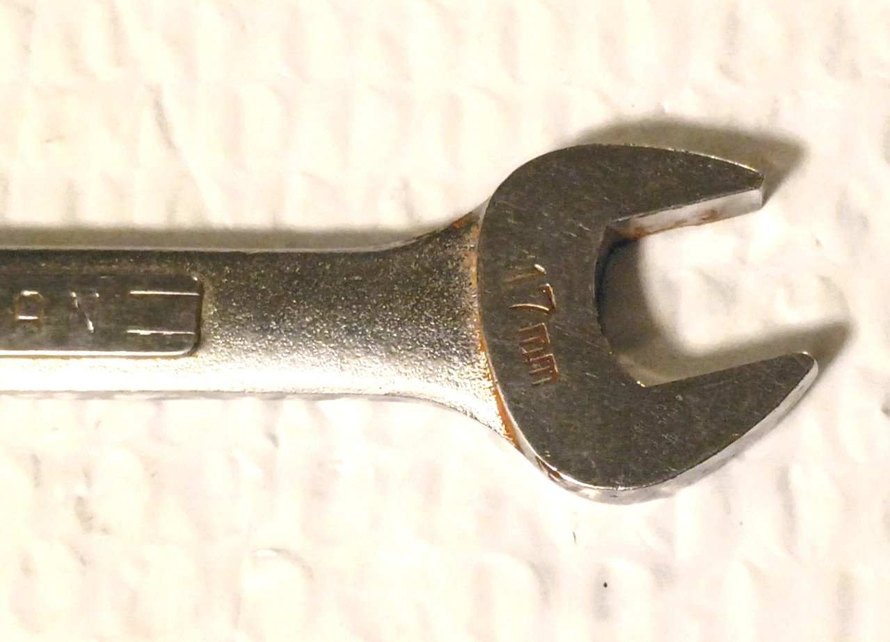CRAFTSMAN TOOLS 17MM. COMBINATION WRENCH, 8.6″ LONG, 12 POINT *JAPAN MADE*
