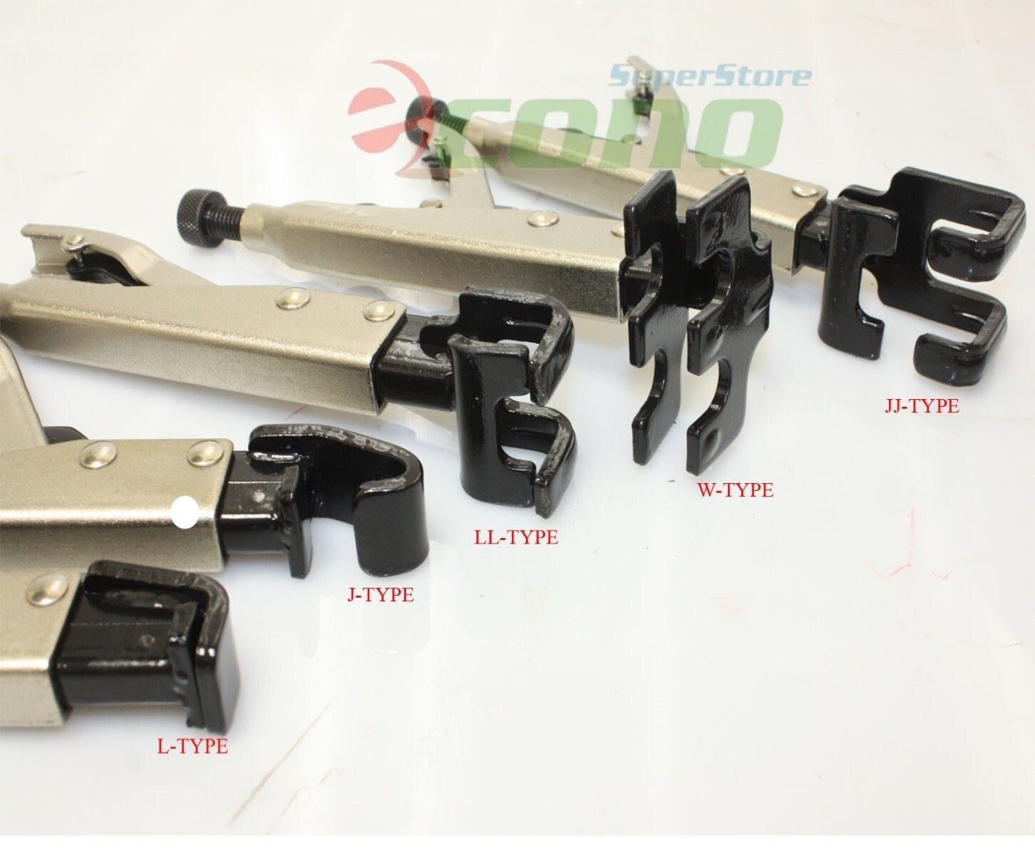 5Pc Axial Locking Clamp Auto Fen Welding Grip Pliers Set Types W, L, J, LL, JJ