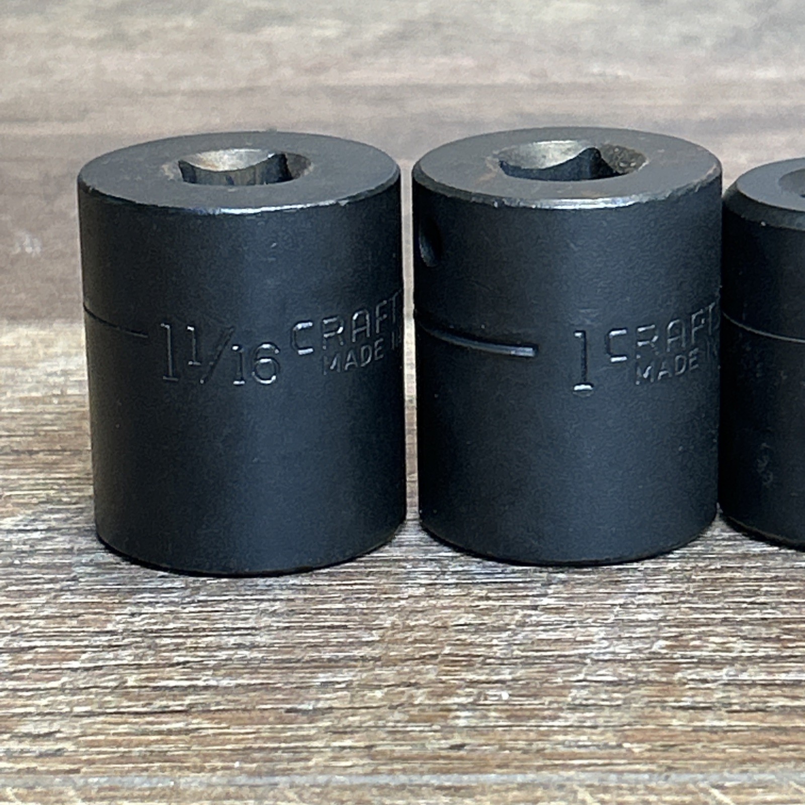 Vintage CRAFTSMAN 1/2″ Drive SAE Shallow Impact Socket Set GK Series