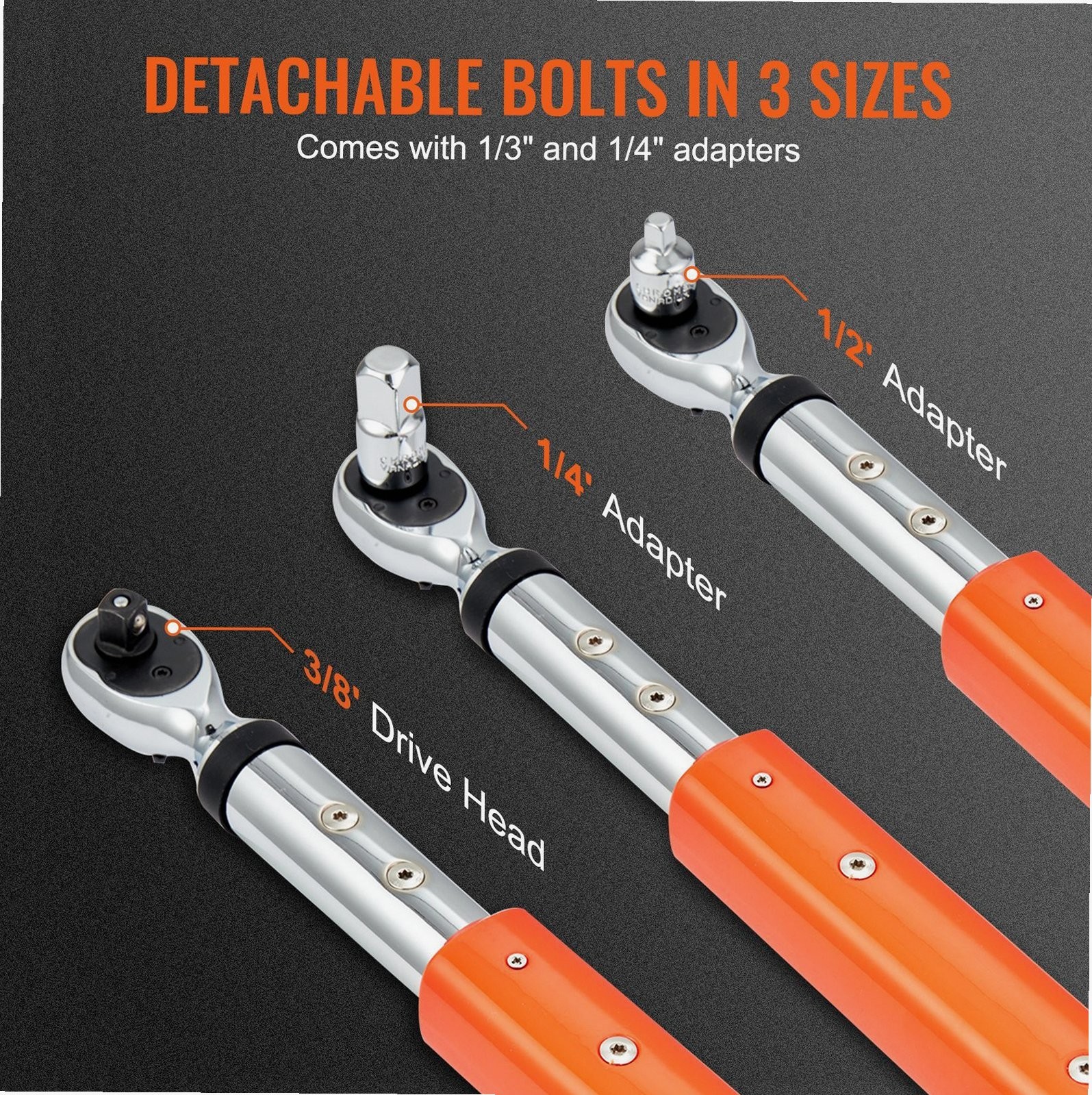 Digital Torque Wrench 3/8 Drive 3.7-37ft.lb ±2% Accuracy 3 Modes