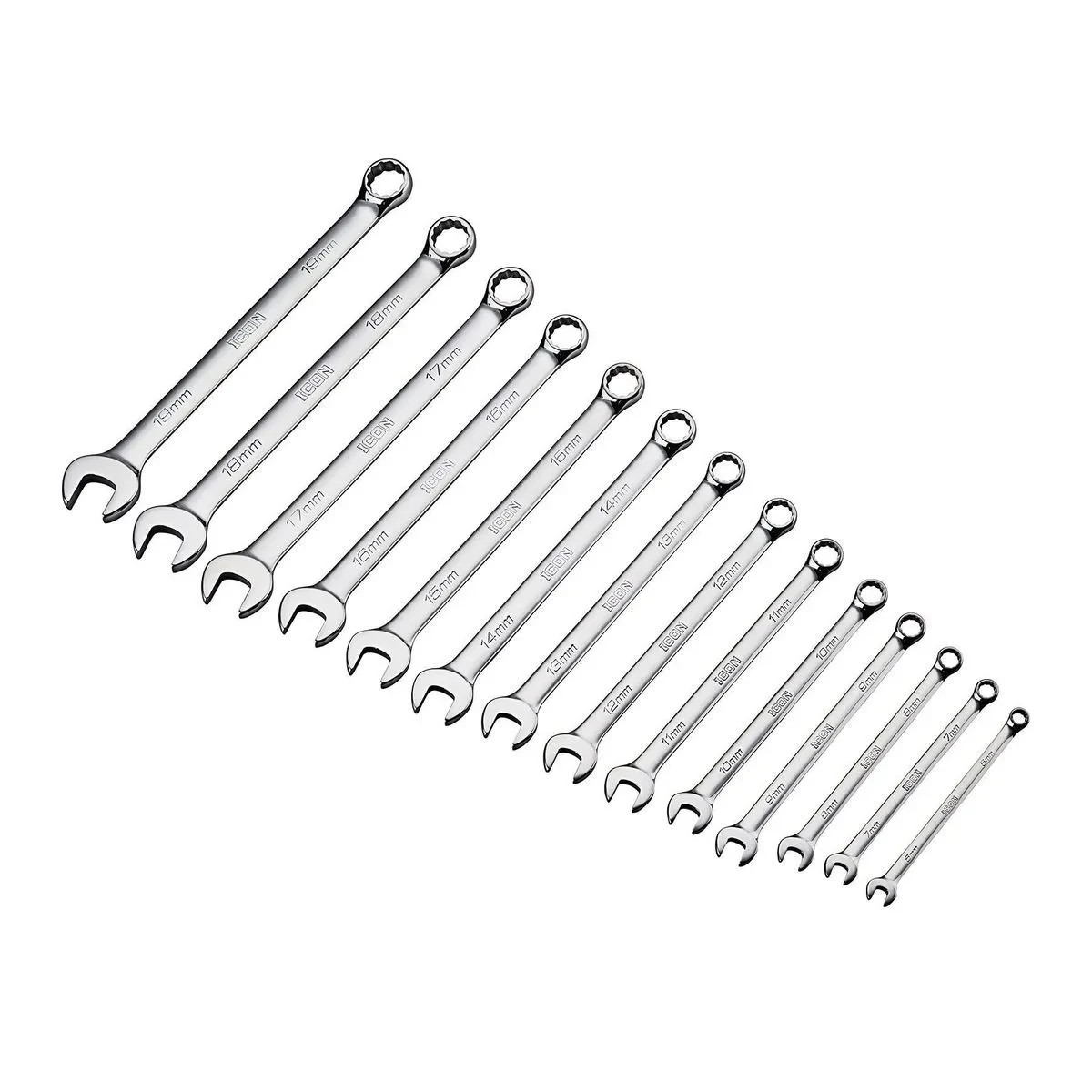 ICON Professional Metric Combination Wrench Set, 14 Piece NEW NO BOX