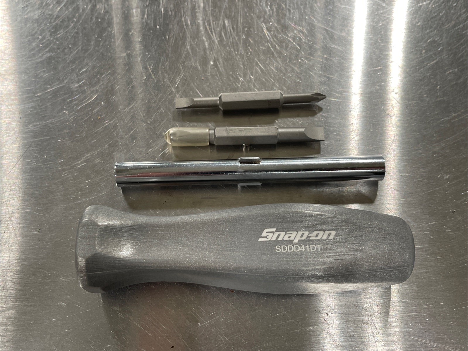 Snap-on Tools DARK TITANIUM Hard Grip Reversible Blade Screwdriver Set SDDD41DT