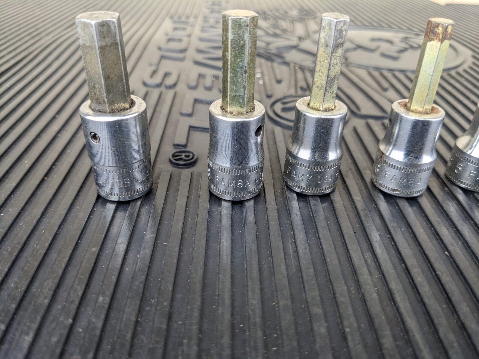 #bd574 Snap On 207EFAMY 6pc 3/8″ Drive Metric Hex Bit Socket Set 4-8,10mm