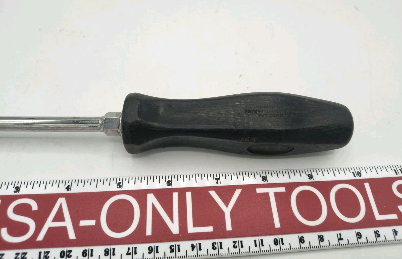 Snap-On Tools Black SDD6 USA 1/4” Flat Head, Slotted Screwdriver 10”Long