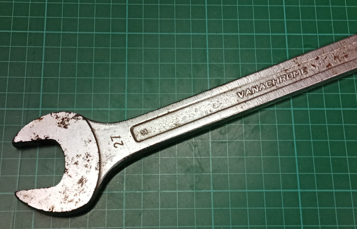 Vintage Facom Vanachrome No41, 27mm Offset Combination Spanner, Made In France