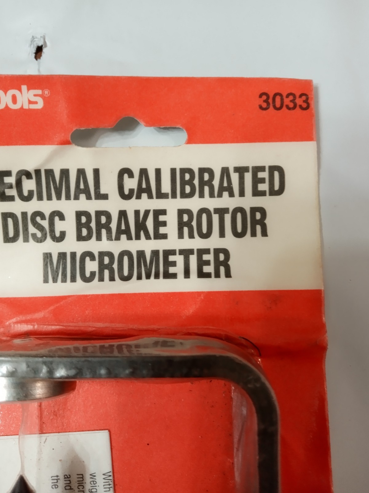 KD TOOLS 3033 Disc Brake Rotor Micrometer NEW