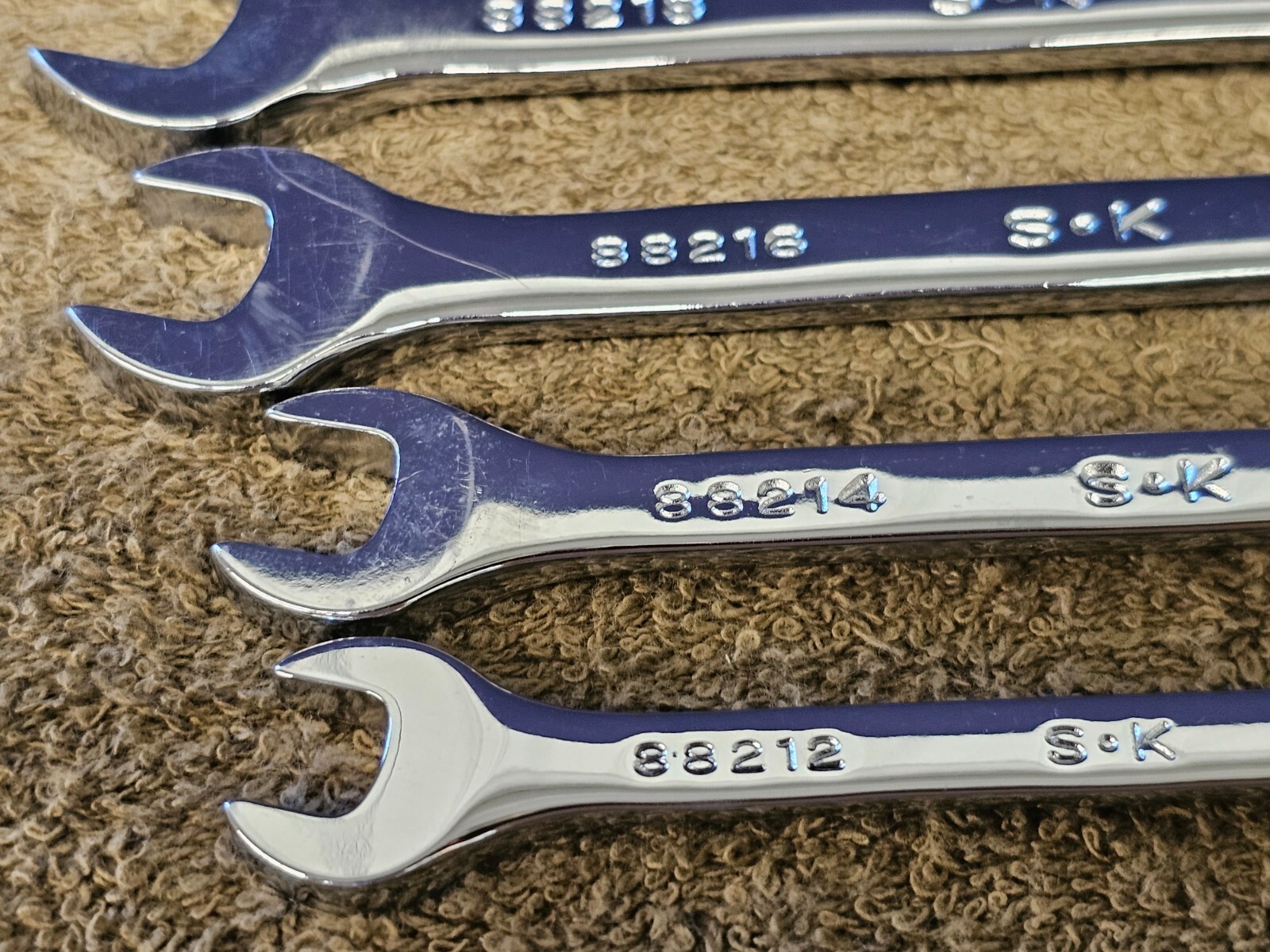 SK Combination Wrench Set SAE 88232 1-1/4 7/8 3/4 9/16 1/2 3/8 1/4 10mm 88000