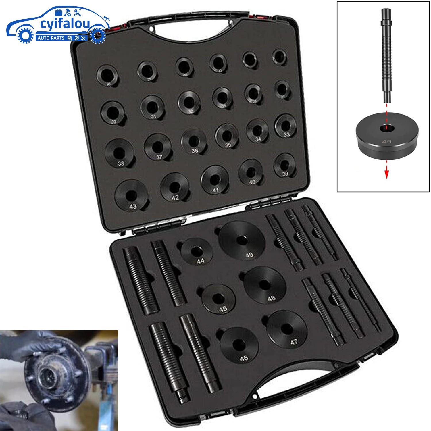 Master Bushing Driver Kit T-0220-39 for Ford Chrysler and GM Transmissions