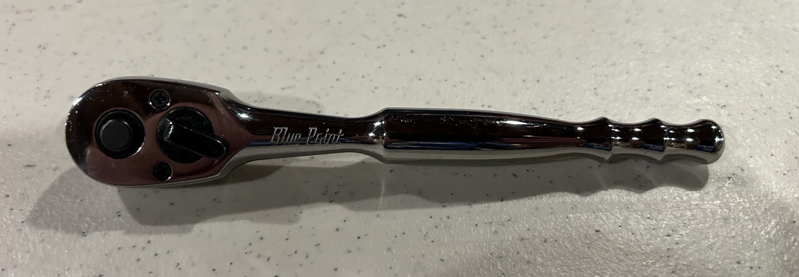 NOS. BLUE POINT BPRTR936 1/4” DRIVE QUICK RELEASE CHROME RATCHET