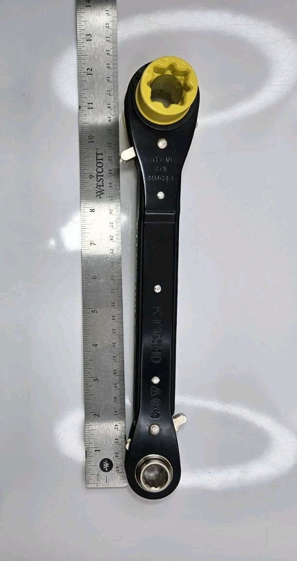 Klein Tools KT155HD Heavy-Duty 5-In-1 Lineman’s Ratcheting Wrench with Bolt