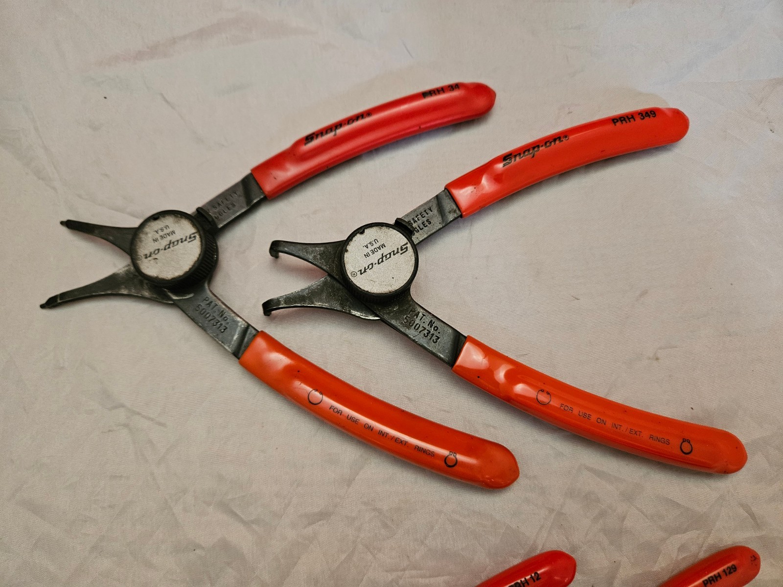 Snap-on 4 Piece Convertible Internal External Snap Retaining Ring Pliers Set TB