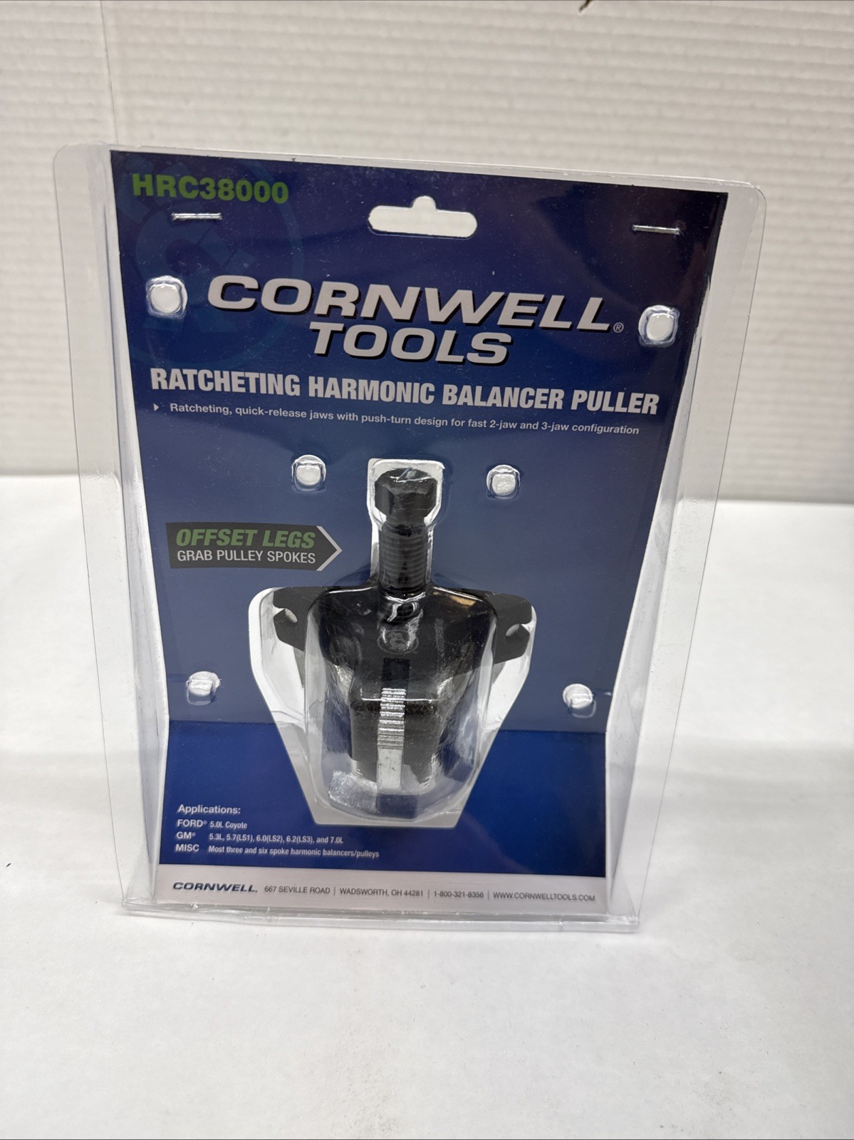 Cornwell Tools HRC38000 – Ratcheting Harmonic Balancer Pulley Puller